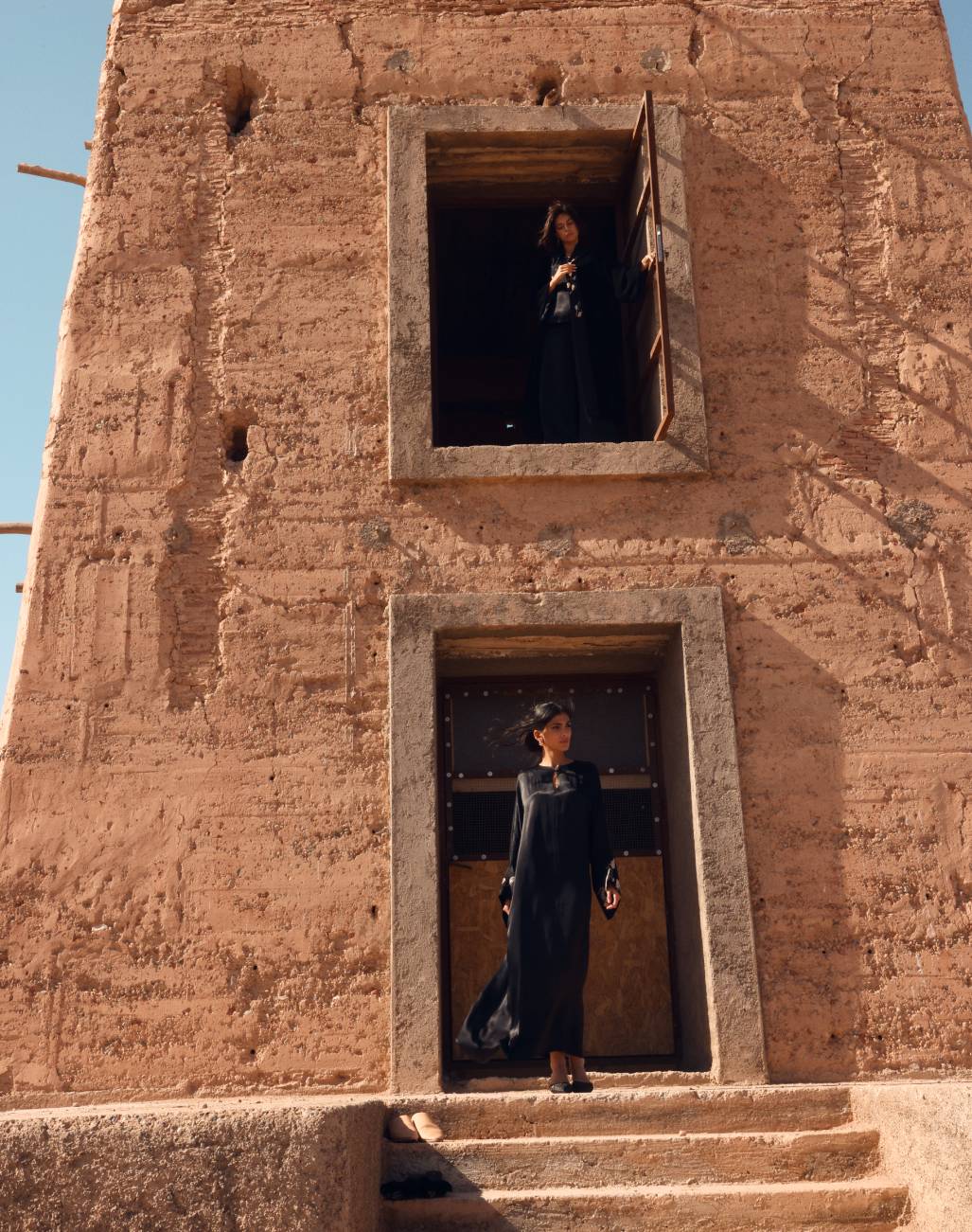 Nayyara caftan black 2 Nayyara caftan black 2
