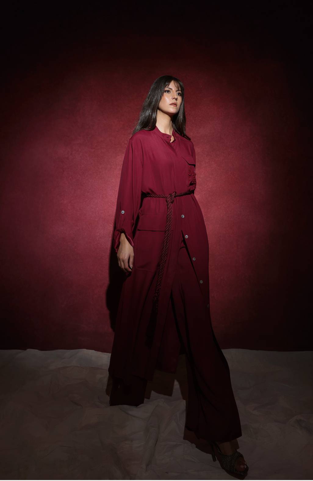 Sahara dress in burgundy 1 Sahara dress in burgundy 1